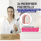 Replacement Microfiber Pad for Moku Home Extendable Tub Tile Shower Scrubber - Image 2