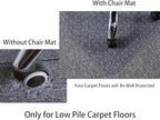 Large Chair Mat for Carpet, Easy Glide Plastic Carpet Floor Protector Mat for - Image 2