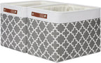DULLEMELO Foldable Nursery Storage Baskets Canvas Storage Bins by DULLEMELO