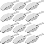 Clear Plastic Acrylic Scoops 12 Pcs | 6.5” Medium Kitchen Scoop | Wedding by Anapoliz