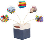 Univivi Fabric Cube Bins Set of 4 Storage Baskets - Image 4