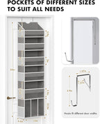 Over The Door Organizer Storage - 50lb Heavy Duty 6 Shelf Over Door Organizer - Image 2