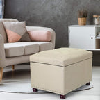 Joveco Storage Ottoman Bench Rectangular Fabric Organization Tufted Footrest - Image 8