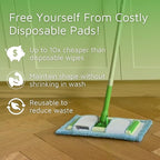 Reusable Mop Pad for Swiffer Sweeper Mop, 12.5'' Microfiber Mop Pad Refill - Image 3