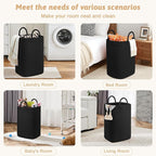 Laundry Basket, Woven Cotton Rope Laundry Hamper, 60L Versatile Storage - Image 5