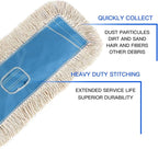 Matthew Cleaning 24'' Industrial Strength Cotton Dust Mop Refill Washable - Image 3