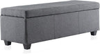 BELLEZE Storage Ottoman, 47 Inch Bench Bedroom Bench - Image 9