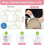 50 PCS Disposable Toilet Seat Covers, Extra Large Portable Potty Seat Covers - Image 3