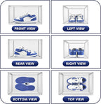 12 Pack Shoe Organizer Clear Plastic Stackable Shoe Storage Boxes - Image 4