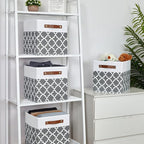 Temary 11x11x11 Cube Storage Bins Cube Organizer Bins 4 Pack Canvas Storage Bin - Image 6