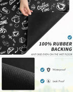 AMOAMI Coffee Mat Hide Stain Rubber Backed Absorbent Dish Drying Mat - Image 6