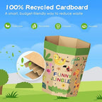 6-Pack Cardboard Trash Can – Foldable, Recyclable, Plastic-Free & Reusable - Image 2