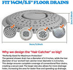 zaa Shower Drain Hair Catcher, 2 Pack Premium Silicone Drain Protector & Shower - Image 4