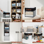 HNZIGE Cube Storage Bins 11 x 11, Fabric Cubes Storage Bins 11x11 Clear Storage - Image 6