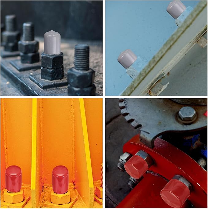 uxcell 20pcs Rubber End Caps 36mm ID Vinyl PVC Round Tube Bolt Cap Cover Screw - Image 6