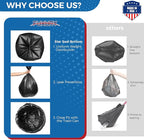 Fuxury 55-60 Gallon Trash Bags Heavy Duty, 38 x 58" Extra Large Black Trash Bags - Image 3