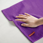 Artoid Mode 100% Cotton Purple Waffle Weave Kitchen Dish Cloths, 13x28 Inch - Image 6