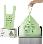 SUPERBIO 13 Gallon Handle Tie Compostable Food Waste Bags, 2 Pack, ASTM D6400 - Image 7