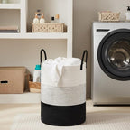 Fiona's magic Cotton Rope Laundry Hamper, Tall Woven Laundry Basket Storage - Image 2