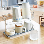 Bottle & Cup Drying Rack with Drain Tray - Image 4