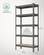SONGMICS 5-Tier Storage Shelves, Load 2310 lb, Boltless Assembly, Adjustable - Image 3