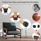 Ezprotekt 24 Pcs Square Silicone Chair Leg Floor Protectors, Felt Furniture - Image 5