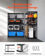 VEVOR Storage Shelves, 3000 lbs, 5 Tier Heavy Duty Garage Shelving, - Image 5