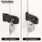 3" Door Padlock Safety Hasp Latch, Door Hasp Clasp Lock Gate Shed Hasp Latch - Image 4