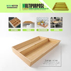 2-Piece V-Shaped Bamboo Drawer Organizer - Image 5