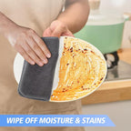 KinHwa Kitchen Washcloths for Dishes Absorbent Microfiber Dish Cloths Quick Dry - Image 4