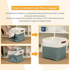DULLEMELO Set Of 4 Cube Storage Bins, Fabric Storage Basket - Image 6