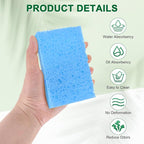 12-Pack Kitchen Sponges, Condense Eco Cellulose Non-Scratch Scrub Heavy Sponge - Image 2