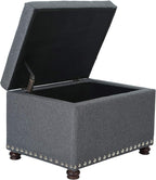 Joveco Storage Ottoman Bench Rectangular Fabric Organization Foot Rest - Image 4