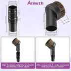 25mm Horse Hair Round Dust Brush, 1.25" Vacuum Brush Attachment - Image 3