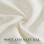 NICETOWN Linen Sheer Patio Door Curtain Drapery Panel - Image 7