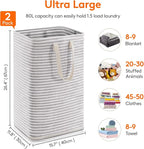 Lifewit 2 Pack Laundry Hamper Large Collapsible Laundry Baskets, Freestanding - Image 4