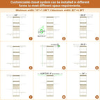 5FT Small Closet System, Baby Closet Organizer System - Image 4