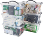 6 Quart Plastic Stackable Storage Latch Bins - Image 2