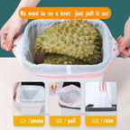 Ultra Thick Heavy Duty Plastic 16-18 Gallon Drawstring Trash Bags White Leak - Image 5