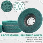 10Pcs 180 Grit Scour Flap Disc 4 1/2 Inch Angle Grinder Attachment Coarse - Image 5