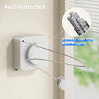 Retractable Clothesline Indoor, Non-Sagging Outdoor Clothes Line Retracting - Image 4