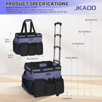 Large Rolling Cleaning Caddy Bag - Image 2