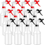 Eccliy 12 Pcs 16 Oz Plastic Spray Bottle, Adjustable Empty Reusable Sprayer by Eccliy