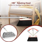 JEHONN Broom and Dustpan Set for Home, Long Handle Lightweight 180 Degree - Image 4