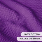 Artoid Mode 100% Cotton Purple Waffle Weave Kitchen Dish Cloths, 13x28 Inch - Image 2