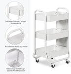 DESIGNA 3-Tier Rolling Cart, Utility Cart - Image 6