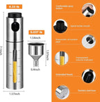 2 Pack Oil Bottle for Cooking, 100ml Stainless Steel Cooking Oil Spray Bottle - Image 5