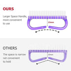 Handle Grip Nail Brush, Nail Brushes Hand Fingernail Brush Cleaner Scrubbing - Image 2