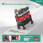 SUNNYFEEL Heavy Duty Collapsible Outdoor Utility Wagon Cart 500LB Capacity - Image 8