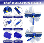 Window Squeegee Cleaner Tool Set, 3-in-1 Window Cleaning Kit - Image 4